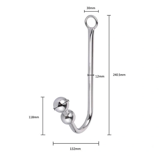 Elegant Collar Hook 5334 Anal and with Beaded Cuffs 0724